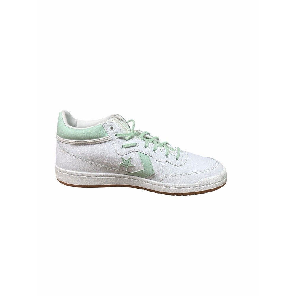 Converse Cons Fastbreak Pro Leather Mid Men’s 10.5 White Light Green Sneakers - Picture 4 of 11